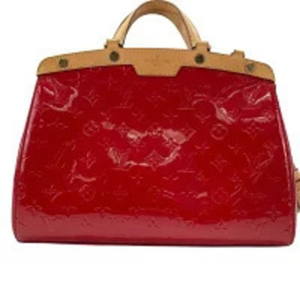 Louis Vuitton Monogram Vernis Blair Handbag Red